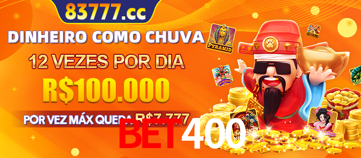 Banner do programa de recompensas Recomende para amigos do BET400, detalhando os bônus por convidar amigos, com prêmios que chegam a R$288.888.