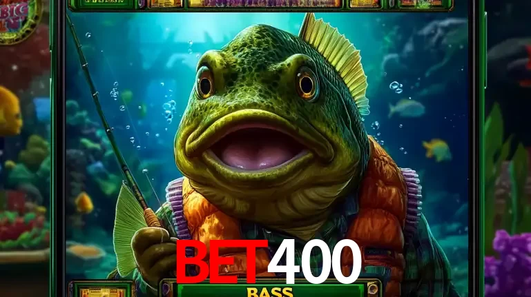 Personagem de peixe pescador do popular jogo de slot com tema de pescaria, uma das emocionantes opções de caça-níqueis para jogar e ganhar no cassino BET400.
